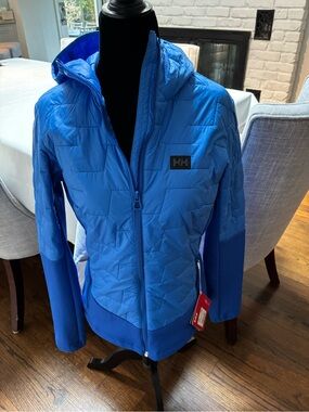 Helly Hansen Royal Blue Hooded Quilted Jacket